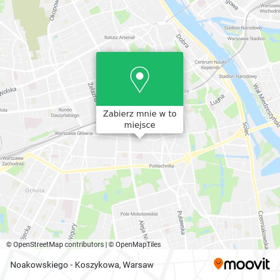 Mapa Noakowskiego - Koszykowa