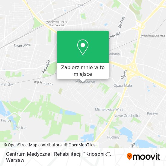 Mapa Centrum Medyczne I Rehabilitacji ""Kriosonik""