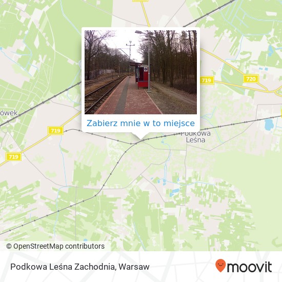 Mapa Podkowa Leśna Zachodnia