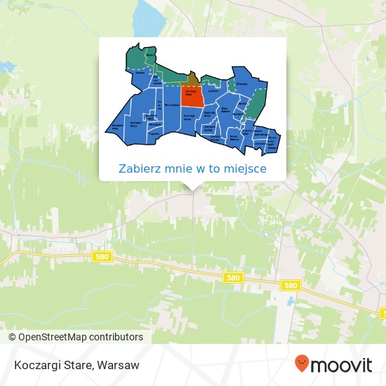 Mapa Koczargi Stare