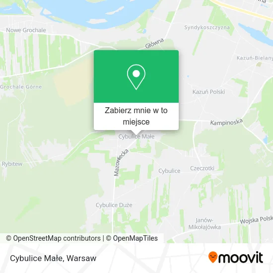 Mapa Cybulice Małe