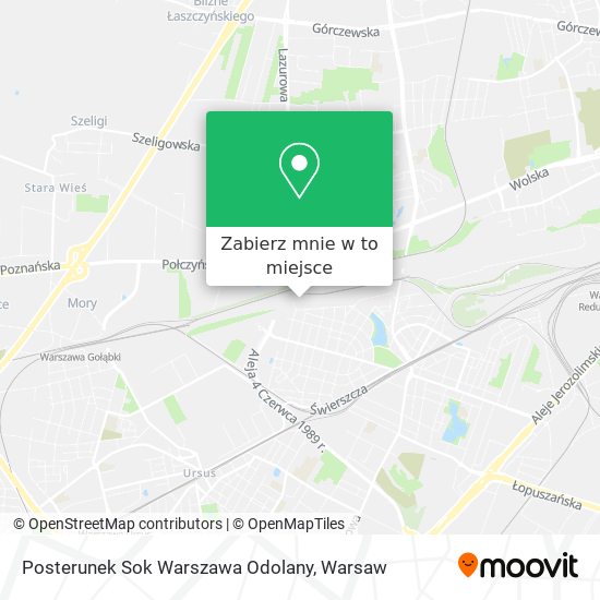 Mapa Posterunek Sok Warszawa Odolany