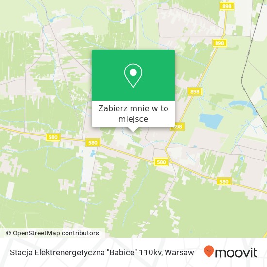 Mapa Stacja Elektrenergetyczna "Babice" 110kv