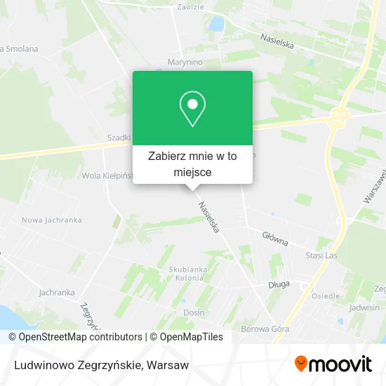 Mapa Ludwinowo Zegrzyńskie