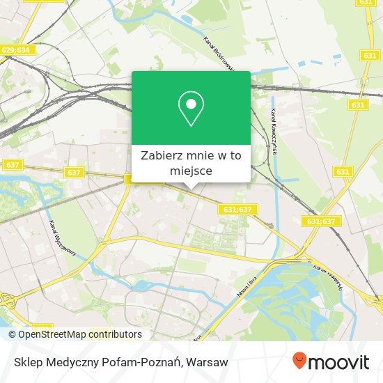 Mapa Sklep Medyczny Pofam-Poznań