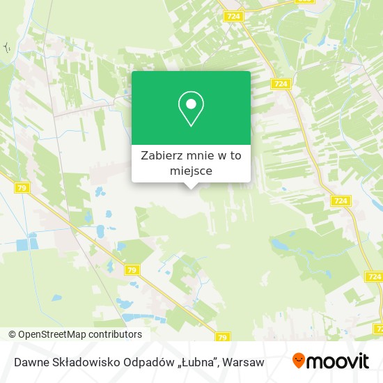 Mapa Dawne Składowisko Odpadów „Łubna”