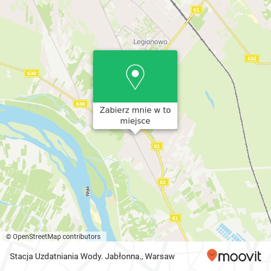 Mapa Stacja Uzdatniania Wody. Jabłonna.