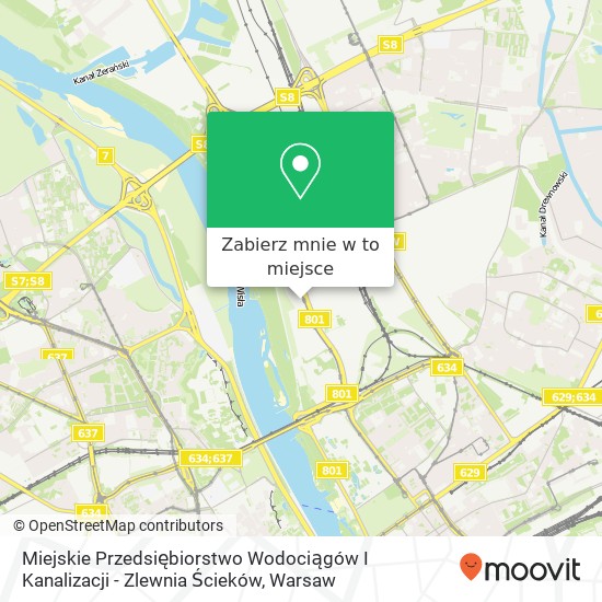 Mapa Miejskie Przedsiębiorstwo Wodociągów I Kanalizacji - Zlewnia Ścieków