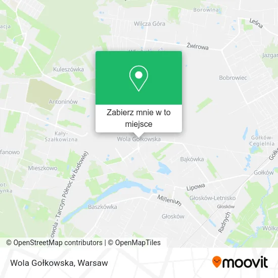 Mapa Wola Gołkowska