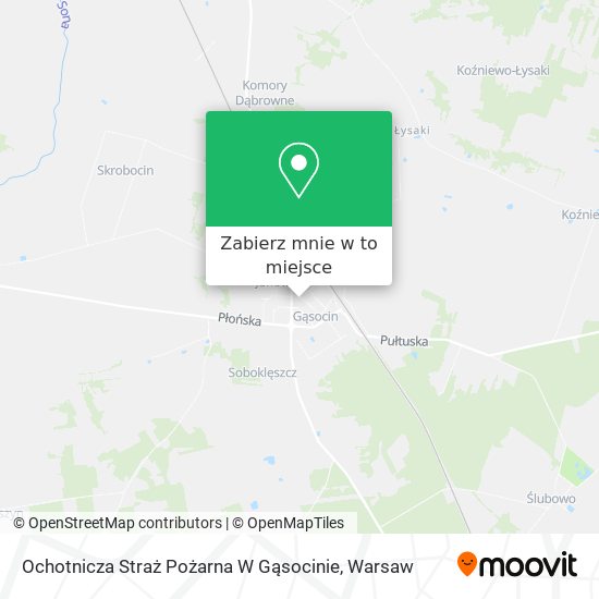 Mapa Ochotnicza Straż Pożarna W Gąsocinie