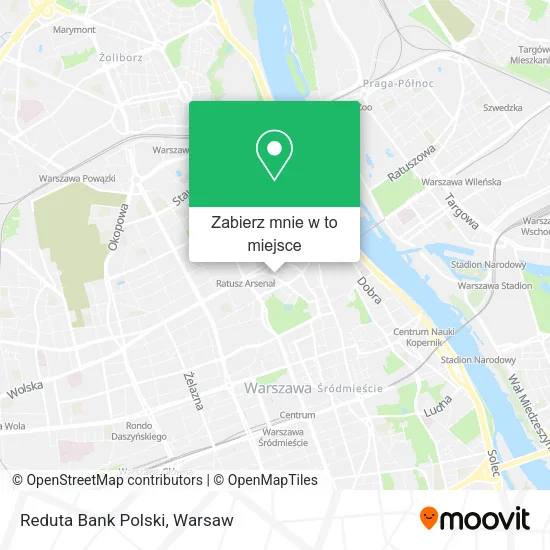 Mapa Reduta Bank Polski