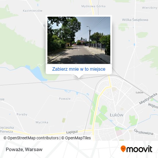 Mapa Poważe