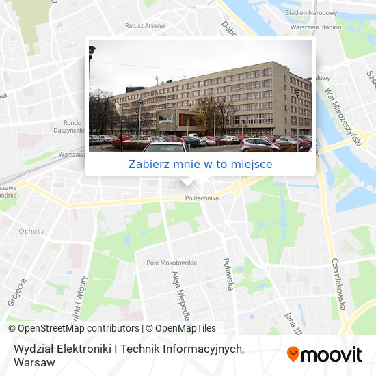 Mapa Wydział Elektroniki I Technik Informacyjnych