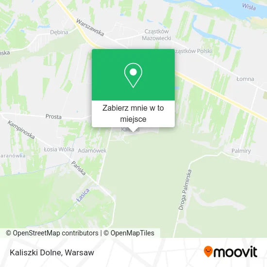Mapa Kaliszki Dolne