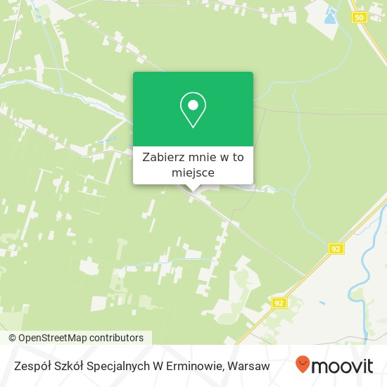 Mapa Zespół Szkół Specjalnych W Erminowie