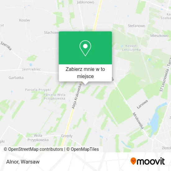 Mapa Alnor