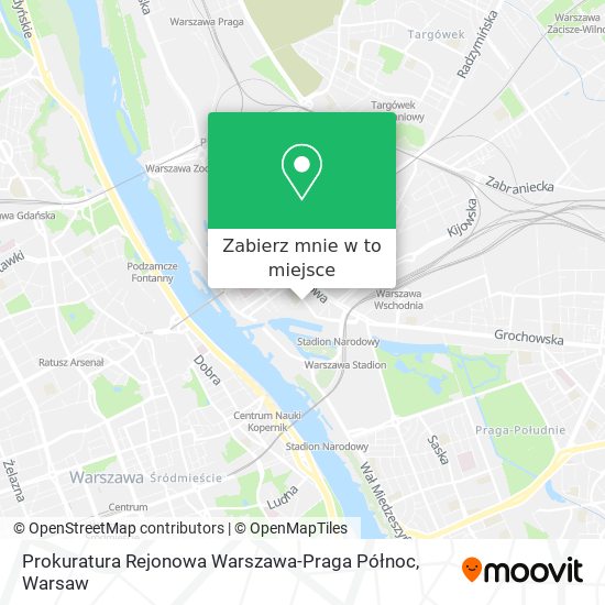 Mapa Prokuratura Rejonowa Warszawa-Praga Północ