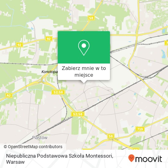 Mapa Niepubliczna Podstawowa Szkoła Montessori