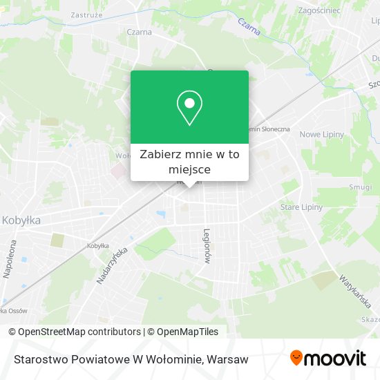 Mapa Starostwo Powiatowe W Wołominie