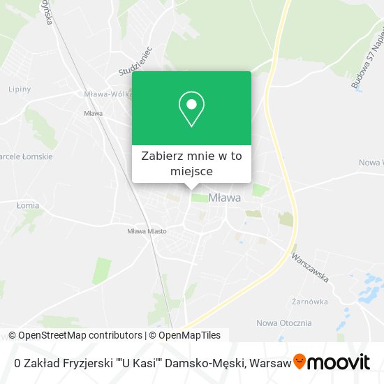 Mapa 0 Zakład Fryzjerski ""U Kasi"" Damsko-Męski