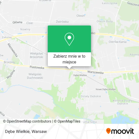 Mapa Dębe Wielkie