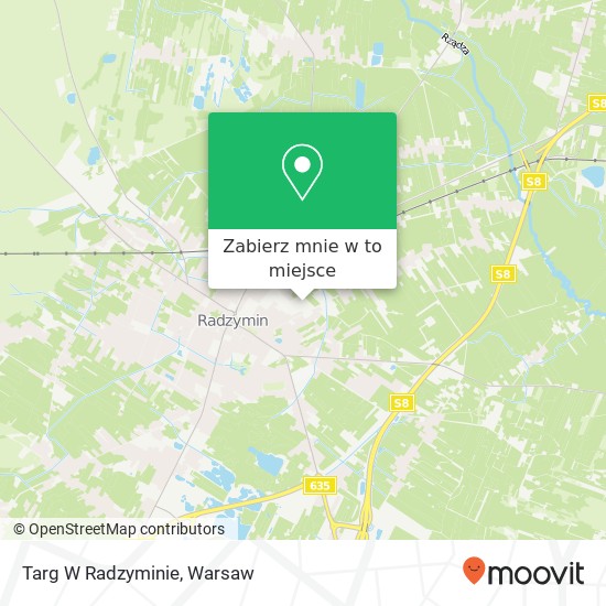 Mapa Targ W Radzyminie