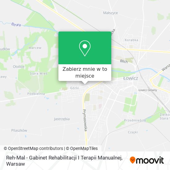 Mapa Reh-Mal - Gabinet Rehabilitacji I Terapii Manualnej