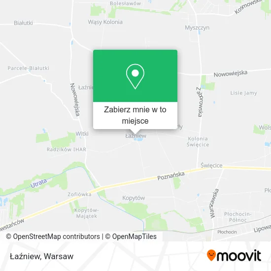 Mapa Łaźniew