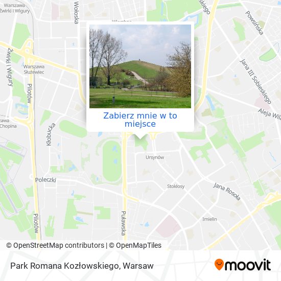 Mapa Park Romana Kozłowskiego