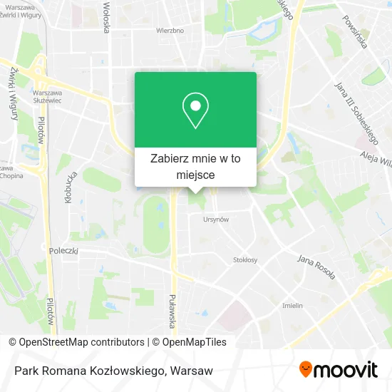 Mapa Park Romana Kozłowskiego