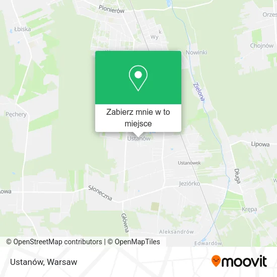 Mapa Ustanów