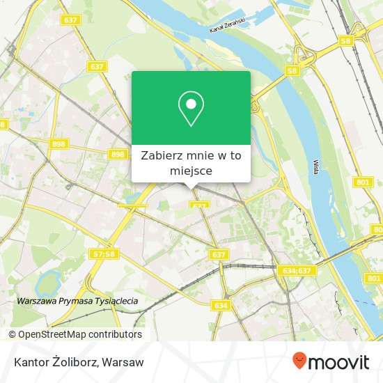 Mapa Kantor Żoliborz