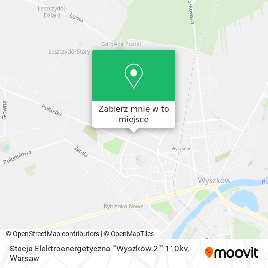 Mapa Stacja Elektroenergetyczna ""Wyszków 2"" 110kv