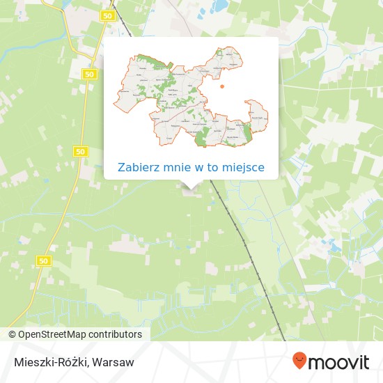 Mapa Mieszki-Różki