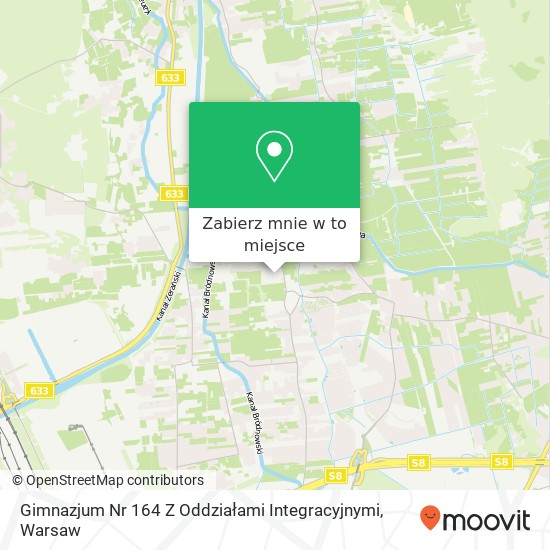 Mapa Gimnazjum Nr 164 Z Oddziałami Integracyjnymi