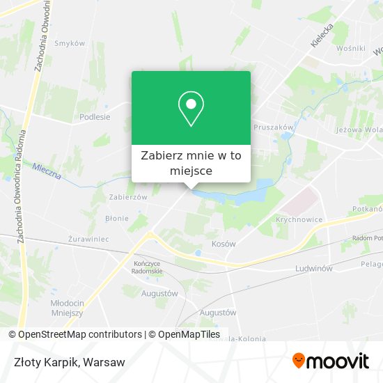 Mapa Złoty Karpik