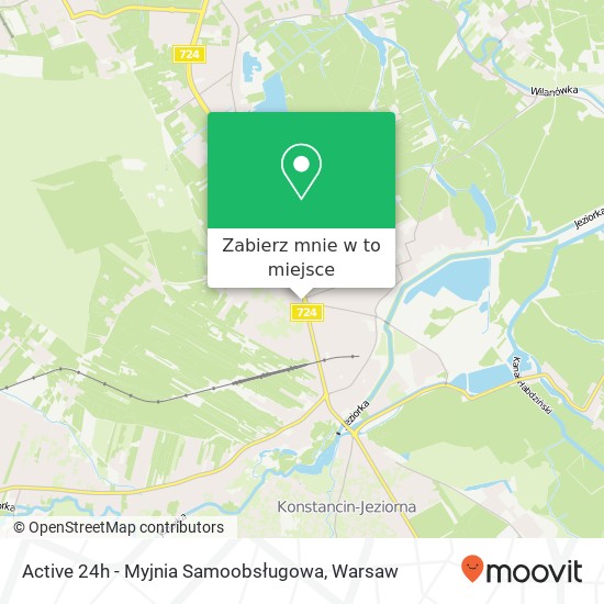 Mapa Active 24h - Myjnia Samoobsługowa