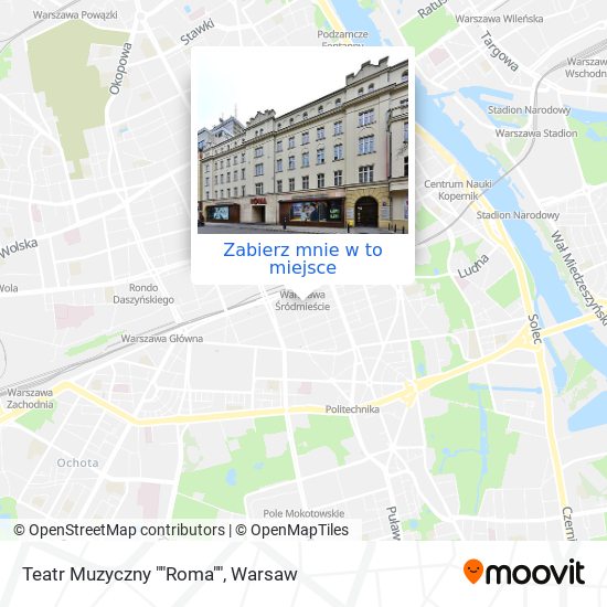 Mapa Teatr Muzyczny ""Roma""