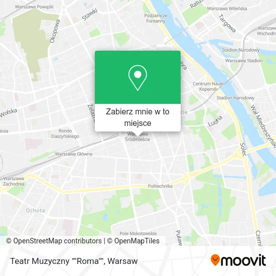 Mapa Teatr Muzyczny ""Roma""