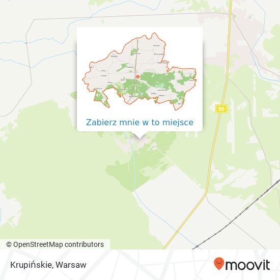 Mapa Krupińskie