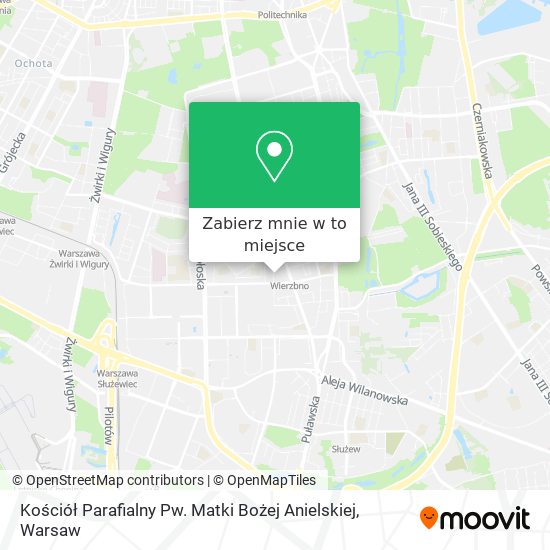 Mapa Kościół Parafialny Pw. Matki Bożej Anielskiej