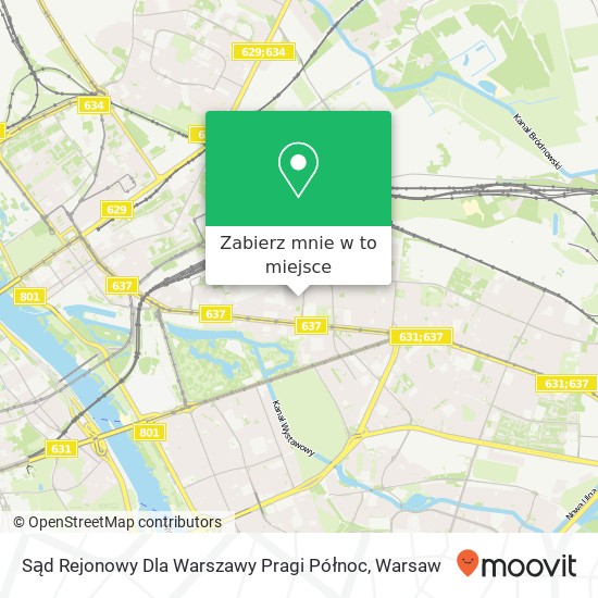 Mapa Sąd Rejonowy Dla Warszawy Pragi Północ