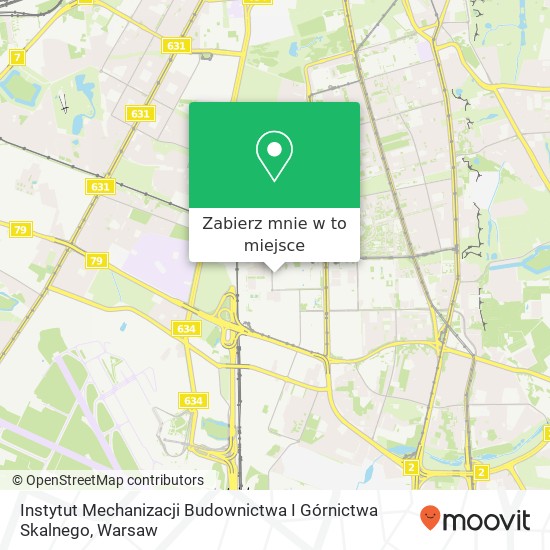 Mapa Instytut Mechanizacji Budownictwa I Górnictwa Skalnego