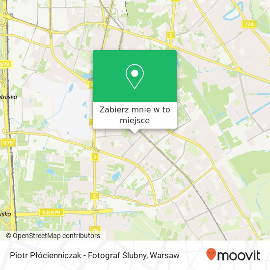 Mapa Piotr Płócienniczak - Fotograf Ślubny