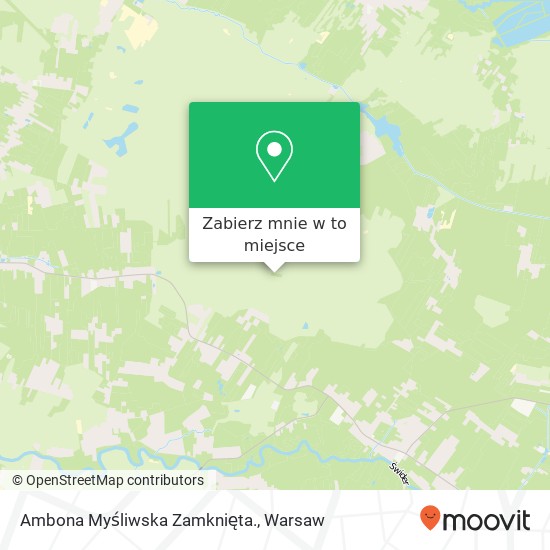 Mapa Ambona Myśliwska Zamknięta.