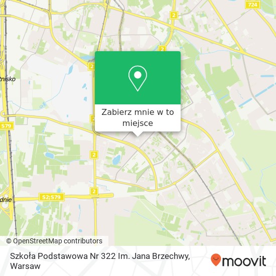 Mapa Szkoła Podstawowa Nr 322 Im. Jana Brzechwy