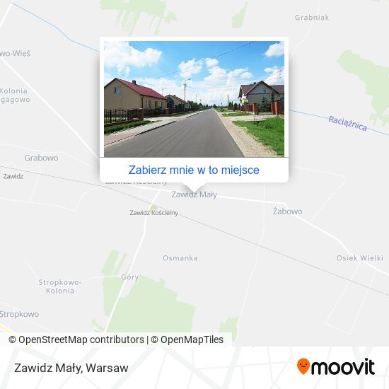 Mapa Zawidz Mały