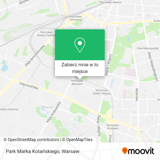 Mapa Park Marka Kotańskiego