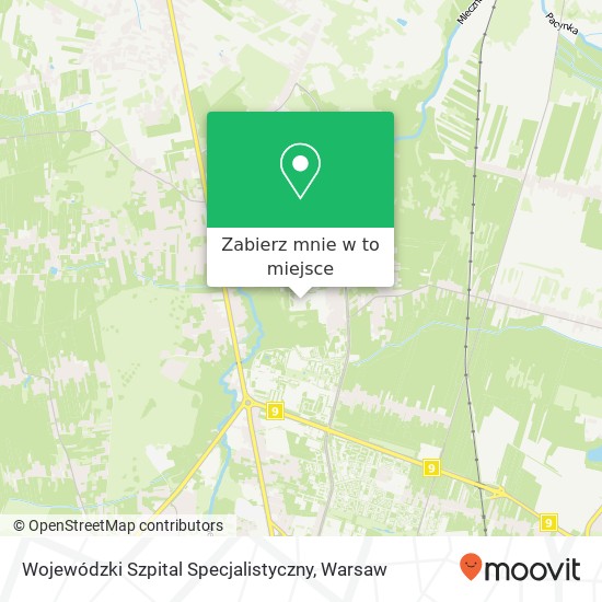 Mapa Wojewódzki Szpital Specjalistyczny