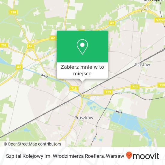 Mapa Szpital Kolejowy Im. Włodzimierza Roeflera